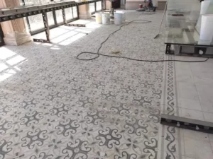 Pulido de pisos de mosaicos